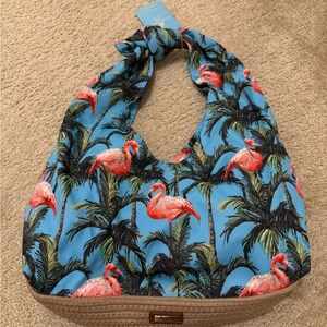 NWT Caribbean Joe Tropical Flamingo Purse